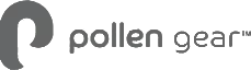 pollen gear logo in gray